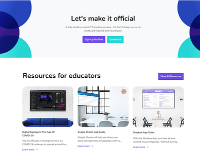 SaaS Website - Applicazione web
