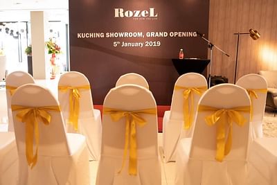 Grand Opening of Rozel Kuching Showroom - Image de marque & branding