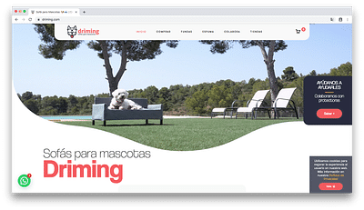Driming - sofás para mascotas - E-commerce
