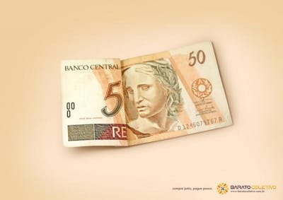 50 reais - Werbung