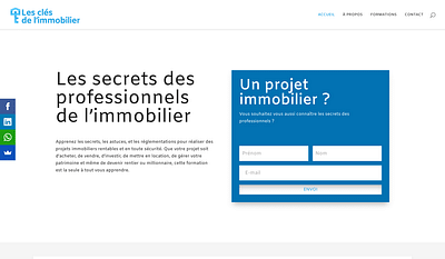 Création d'une formation & gestion marketing - Website Creation