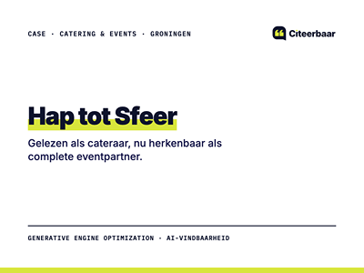 Hap tot Sfeer: van cateraar naar complete eventpartner in AI - SEO
