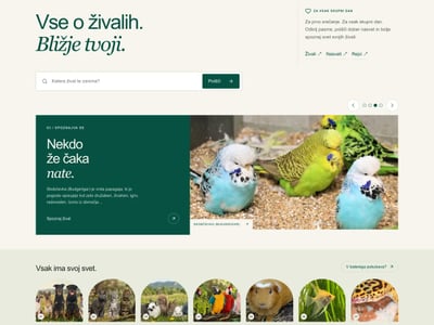Živalce.si — Pet Platform - Web Application