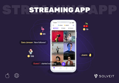 Native iOS App for Live Streaming - Application web