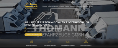 Thomann Nutzfahrzeuge - Onlinewerbung