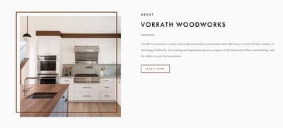 Vorrath WoodWorks – Fine Furniture & Custom Woodworking Showcase - Grafikdesign