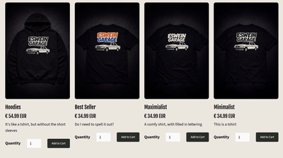 Eswein Garage - Website Creation