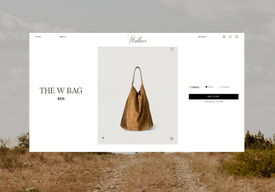 Shopify Design and Development for Wallace - Création de site internet