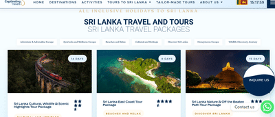 Captivating Travels - Website creation & SEO - Création de site internet