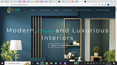 Interior Decorating Website - Création de site internet
