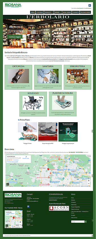 Sanitaria Biosana: Site Web SEO Oriented - Creazione di siti web