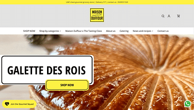 Création d'un eCommerce - Shopify - Maison Duffour - E-commerce
