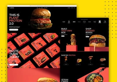 Website Created for TMRW Foods to Enhance UX - Ergonomy (UX/UI)