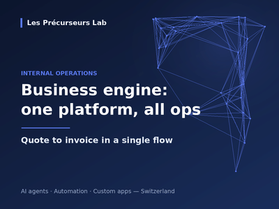 Business engine: from quote to invoice in one platform - Application web