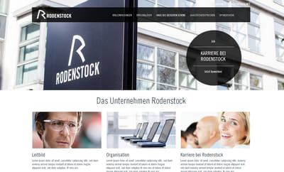 RODENSTOCK – RELAUNCH UND NEUPOSITIONIERUNG - Ergonomie (UX/UI)