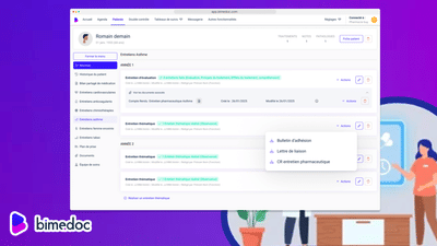 Bimedoc | SaaS Optimisation parcours soin - Application web