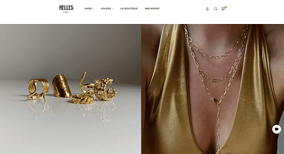 Eshop pour une créatrice de bijoux fantaisies - Website Creatie