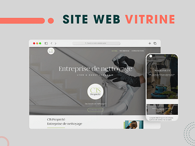Site web vitrine - CJS Propreté - Webseitengestaltung