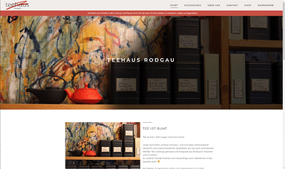 Website Revision - Teehaus Rodgau - SEO