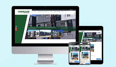 Wesite Design for Absolute Containers - Création de site internet