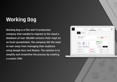 Working Dog CRM - Applicazione web