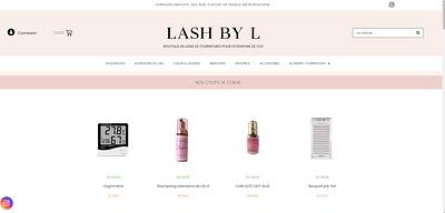 Création de site E-Commerce I LASHBYL - Applicazione web