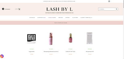 Création de site E-Commerce I LASHBYL - Web Applicatie