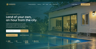 Website- Evergreen Real Estate - Website Creation