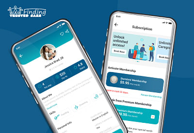 Finding Trusted Care - Application mobile