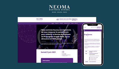 Plateforme applicative événementielle - NEOMA - Email Marketing