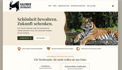 Charity Kalender - Création de site internet