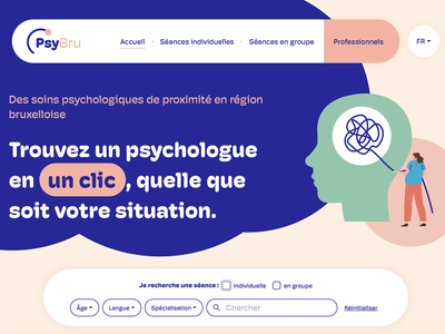 Annuaire de psychologues en région bruxelloise - Webseitengestaltung