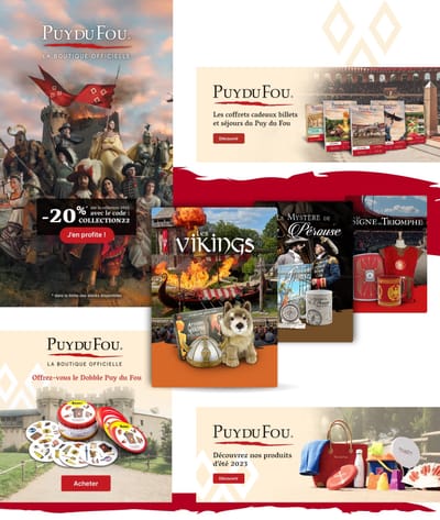 Création et maintenance de l’e-boutique du Puy du Fou - E-commerce