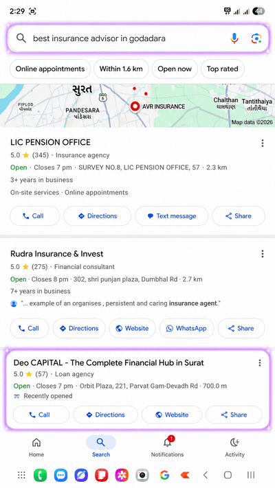 GMB Optimization for Deo CAPITAL - SEO
