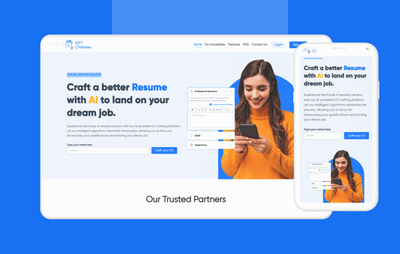 GPT CV Maker - Website Creation