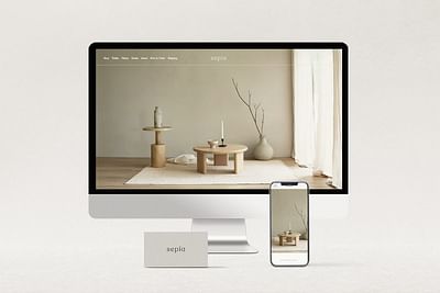 Sepia Furniture: Branding et Web Design Premium - Creación de Sitios Web