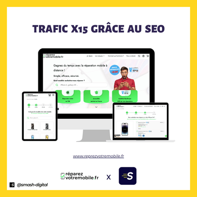de 1K à 15k visiteurs mensuels grâce au SEO - Digital Strategy