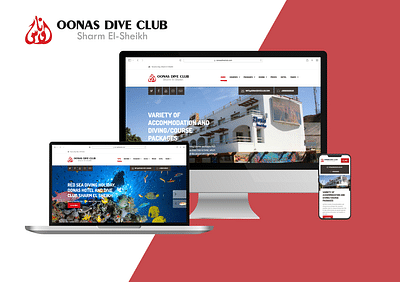 Web Development for Diving Center - Graphic Design