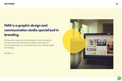 Portafolio and CMS para estudio de Diseño - Website Creatie