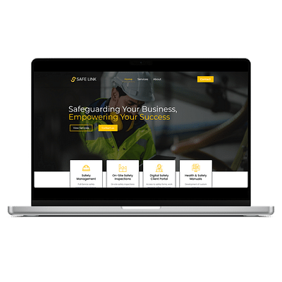 Custom Website For Safety Management Company - Création de site internet