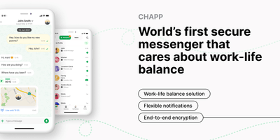 Chapp: Secure Messenger for work/life balance - Web Application