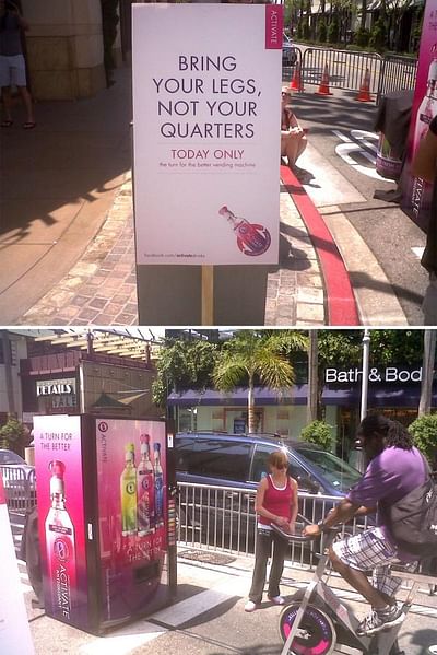 Human Powered Vending Machine - Advertising