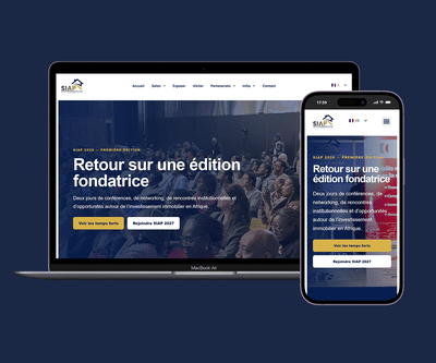 SIAP – Salon de l’Immobilier Africain à Paris - Webseitengestaltung