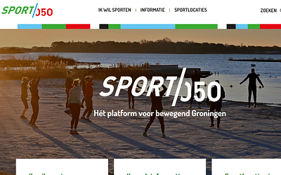 UX design voor het sportplatform van Groningen - Stratégie digitale
