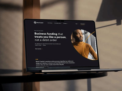 Retail Capital: B2B Financial Platform Rebrand & Website Design - Ergonomy (UX/UI)