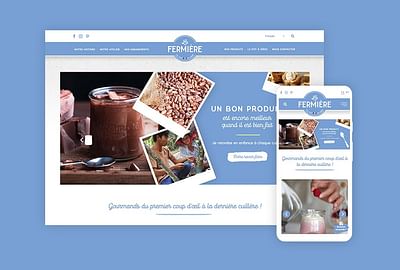Site La Fermière - Création de site internet