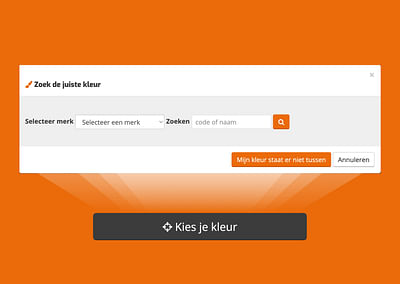 Kleurenzoeker voor Autolakopmaat.nl - Web Applicatie