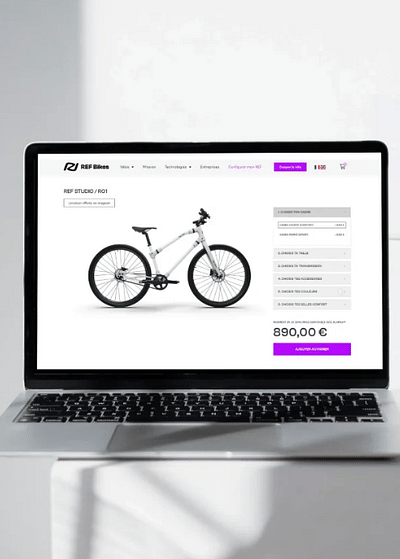 Création d'un site de E-commerce pour Ref Bikes - Website Creation