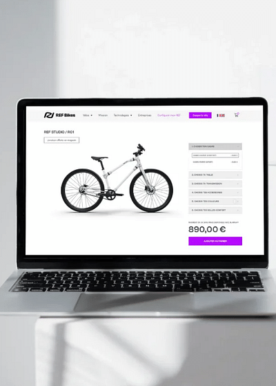 Création d'un site de E-commerce pour Ref Bikes - Création de site internet