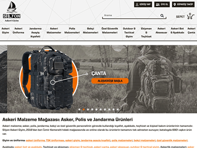 Silyon Askeri Giyim: Onlineshop, SEO und Werbung - Publicité en ligne